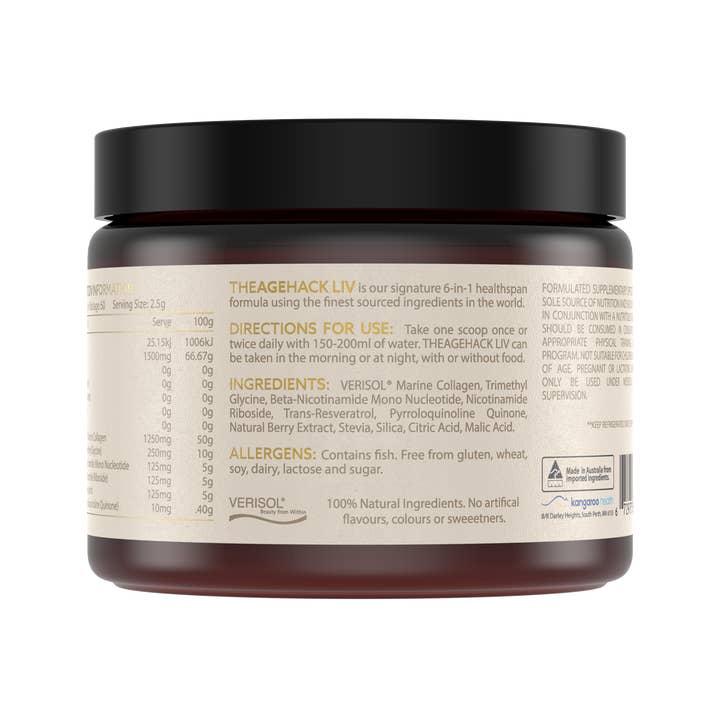 The Age Hack - Wholesale Voedingssupplement/vitamine - LIV - de dagelijkse formule voor celherstel en het verminderen van ontstekingen.
