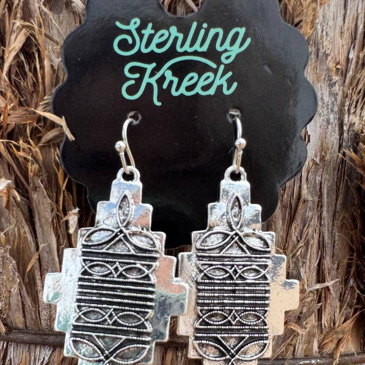 Sterling Kreek - Wholesale Dangle Earrings - Stitched In Aztec Earrings0