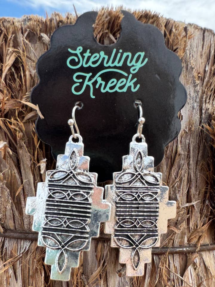 Stitched In Aztec Earrings for wholesale by Sterling Kreek