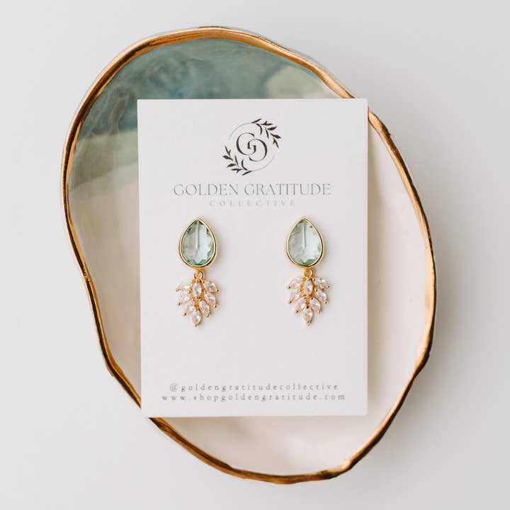 Golden Gratitude - Wholesale Dangle Earrings - Classic Boho Drop Earrings