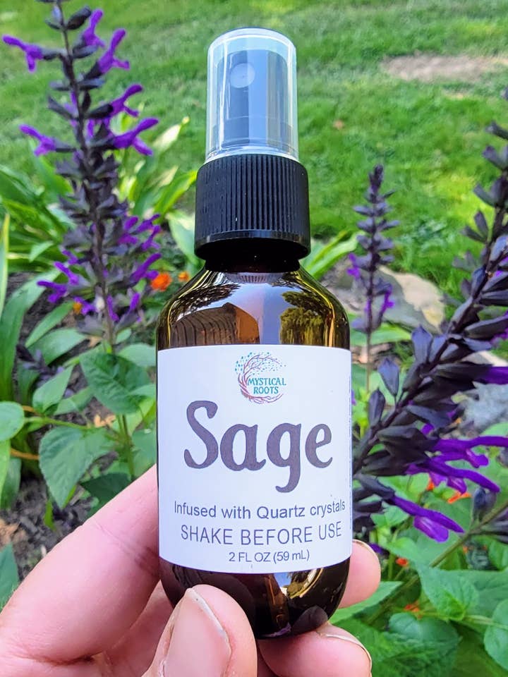 Salbeispray mit Quarz für den Großhandel von Mystical Roots