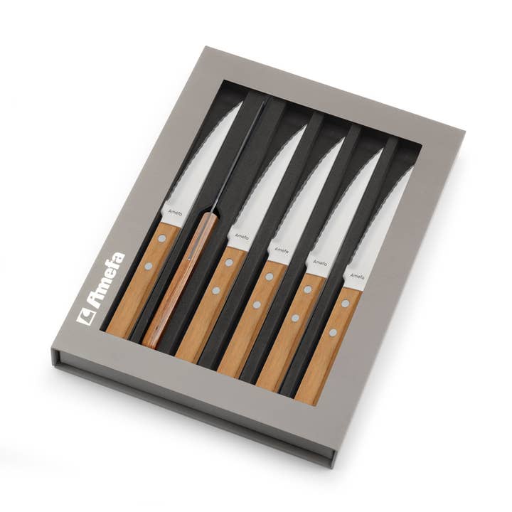 Amefa Couzon - Wholesale Knife Set - STEAK PIZZA Set of 6 steak knives - Amefa