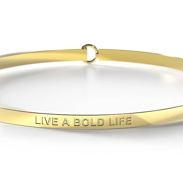 Be. Bangles - Wholesale Bangle bracelet - Live A Bold Life (And Fuck What Anyone Else Thinks) - SECRET BANG2