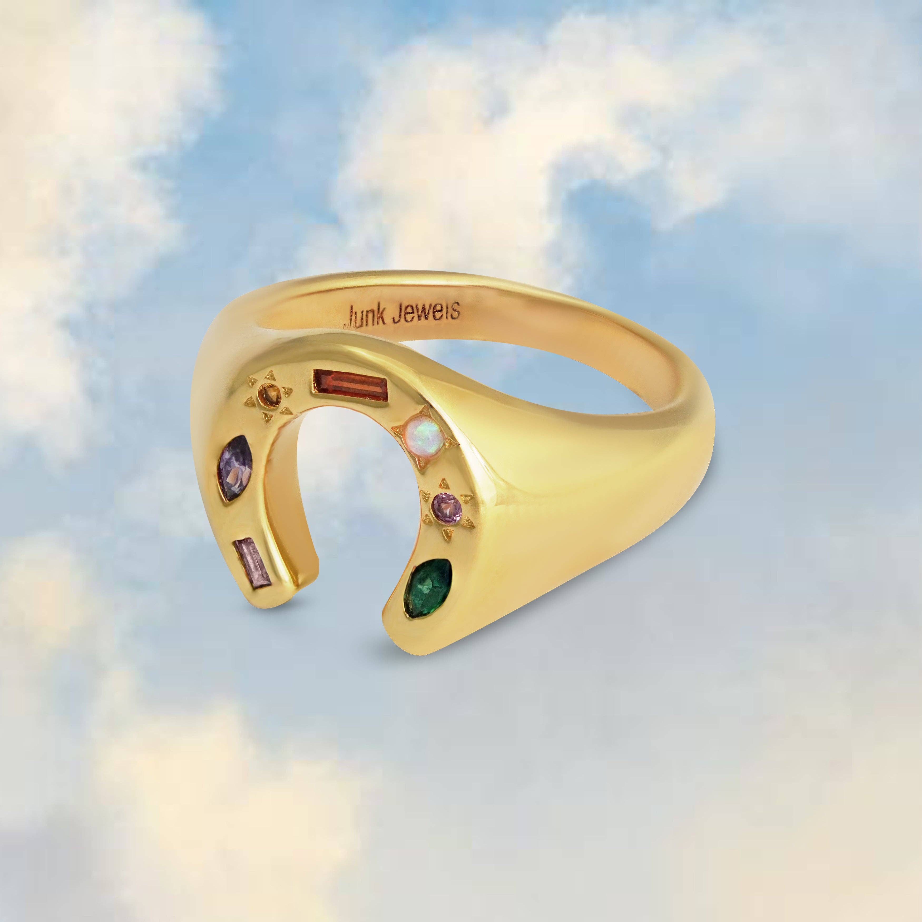 Junk Jewels Ltd – wholesale Signet ring – Kaleidoscope Lucky Charm Signet Ring13