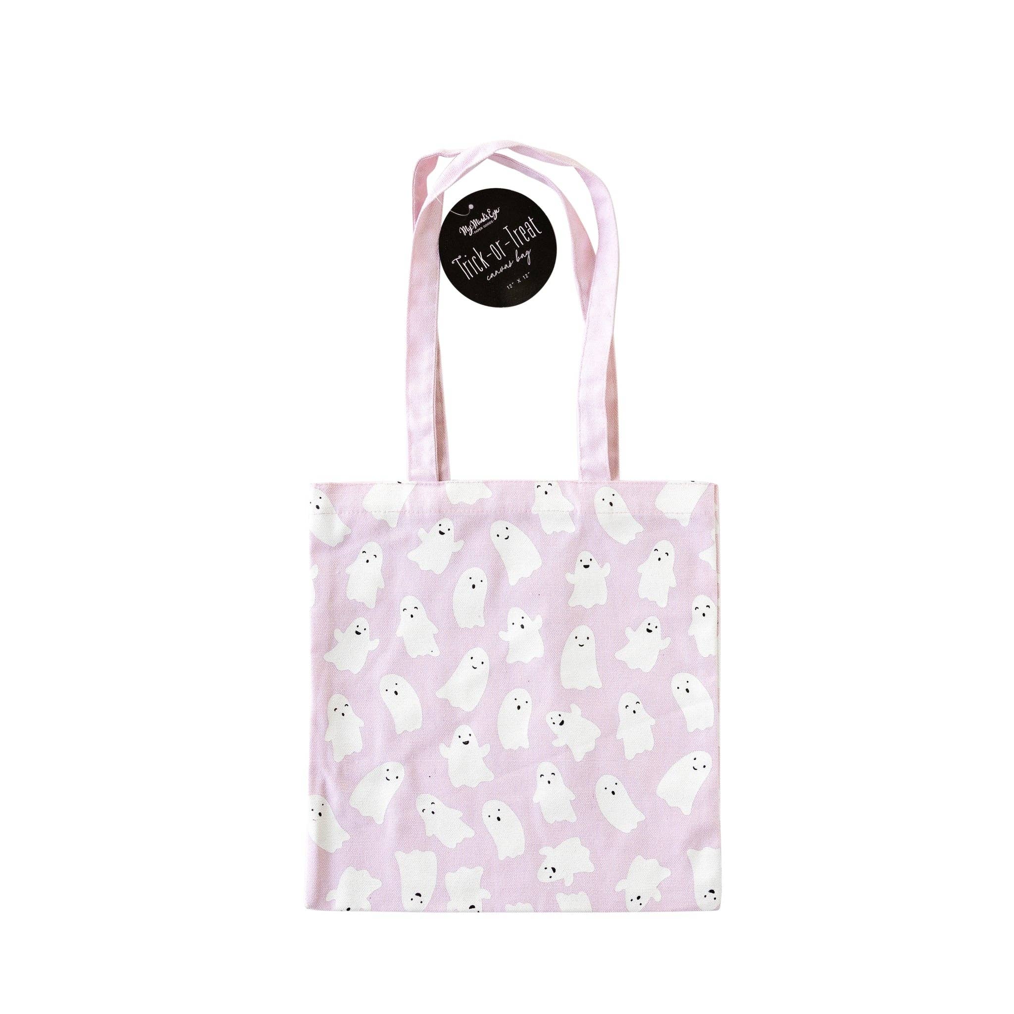 My Mind’s Eye - Vendita all'ingrosso Borsa tote - Bambini - PLCB101 - Borsa porta dolcetti in tela Pink Ghosts
