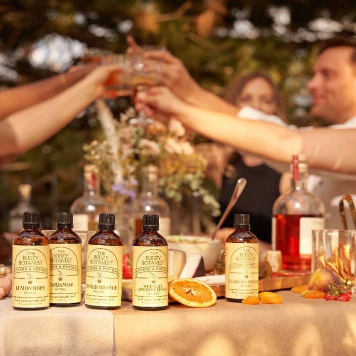 The Boozy Botanist - Wholesale Bitters - Lemon Hops Bitters | Citrus | Clear Spirit | Mockails