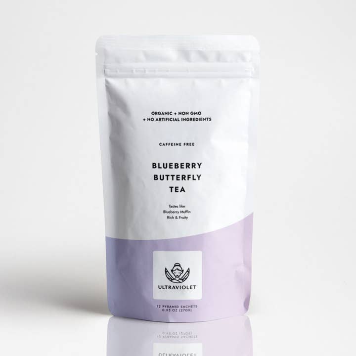 Blueberry Butterfly Tea | Butterfly Pea Flower Tea for wholesale by Ultraviolet Tea