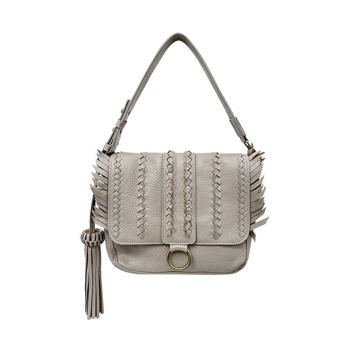 The Bixi Awotan Seneca Bag with Handwoven Braided Details for wholesale by bixi awotan