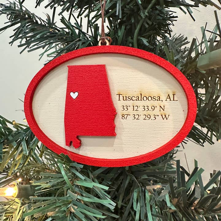 College personalized gift - University of Alabama Ornament for wholesale by Gifts By Grace
