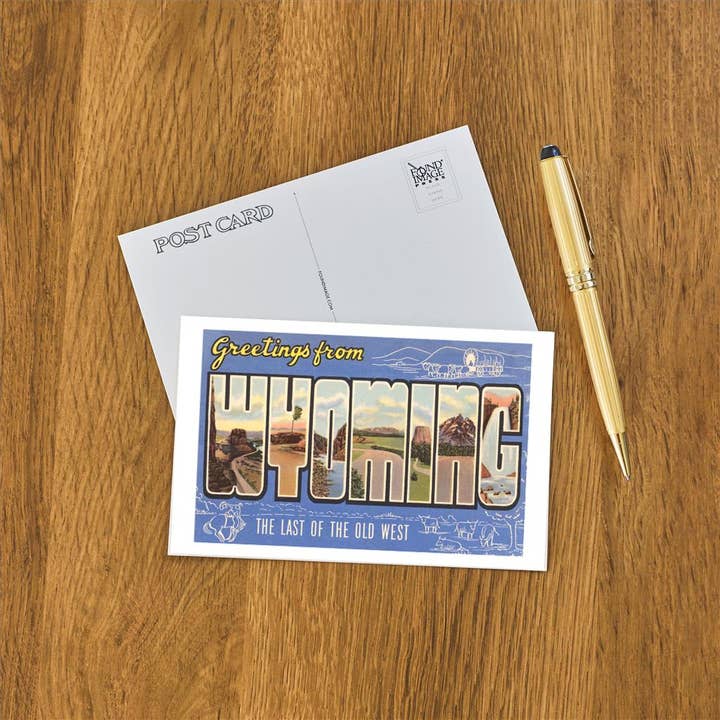 Found Image Press - Wholesale Postcard - Postcard WY-30 Greetings from Wyoming1
