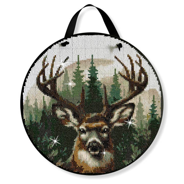 Kit di Pittura Diamante Cervo, Insegna in Legno Fai-da-te da 14 Pezzi per la vendita all'ingrosso da parte di Barn Star Painting