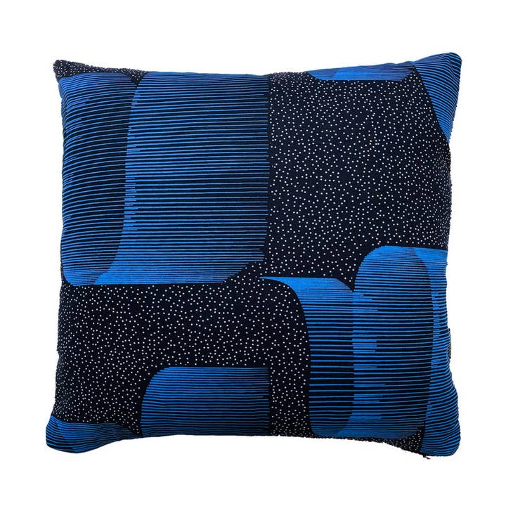 Isolo exponentieel blauw kussen 50x50 cm voor wholesale door Mumutane