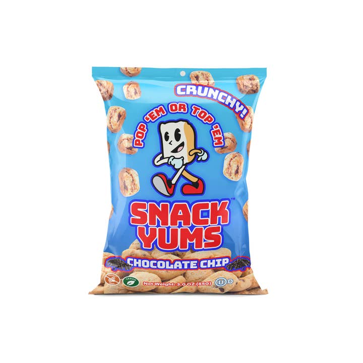 Snack Yums™ Chocolate Chip Square Cookies, 3oz for wholesale by The Cookie Department