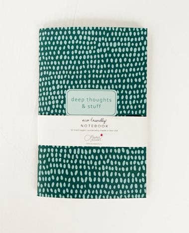 Laura Adams - Wholesale Journal/Diary - Deep Thoughts & Stuff Eco-Friendly Journal | 52 Lined Pages | Saddle Stitched | Matte Laminate Cover | Sweet Snarky Journal1