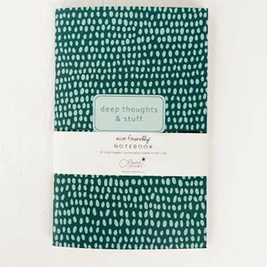 Laura Adams - Wholesale Journal/Diary - Deep Thoughts & Stuff Eco-Friendly Journal | 52 Lined Pages | Saddle Stitched | Matte Laminate Cover | Sweet Snarky Journal1