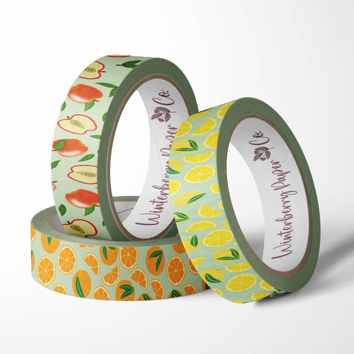 Fruit Washi Tape Bundle for wholesale by Winterberry Paper Co.