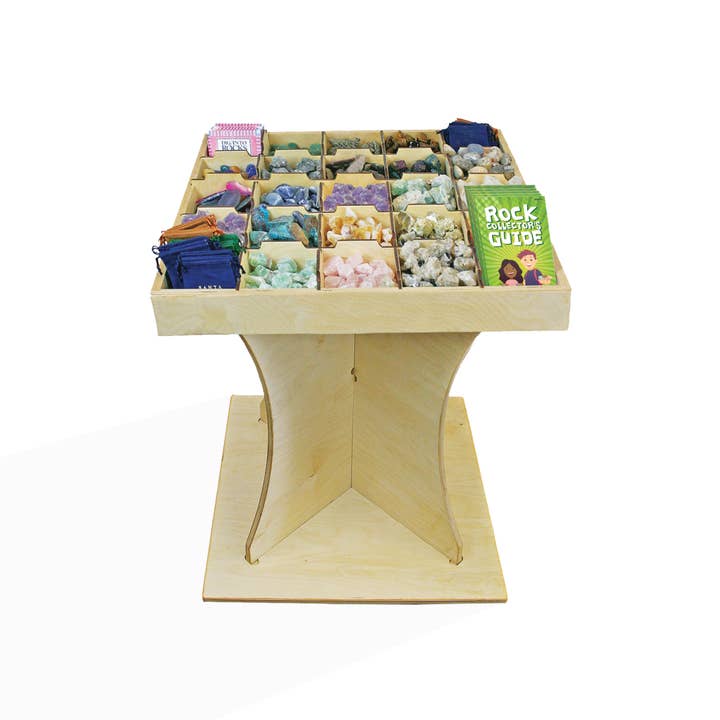 GeoCentral - Wholesale Retailer Display - Accessories - Fill-A-Pouch 25 Bin Rock Standing Display *Display Only*1