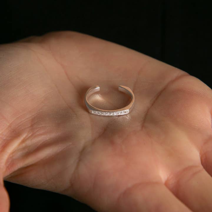 Volenia Silver - Vente Bague avec plusieurs pierres - Bague femmes empilable en argent 925 avec pierres2