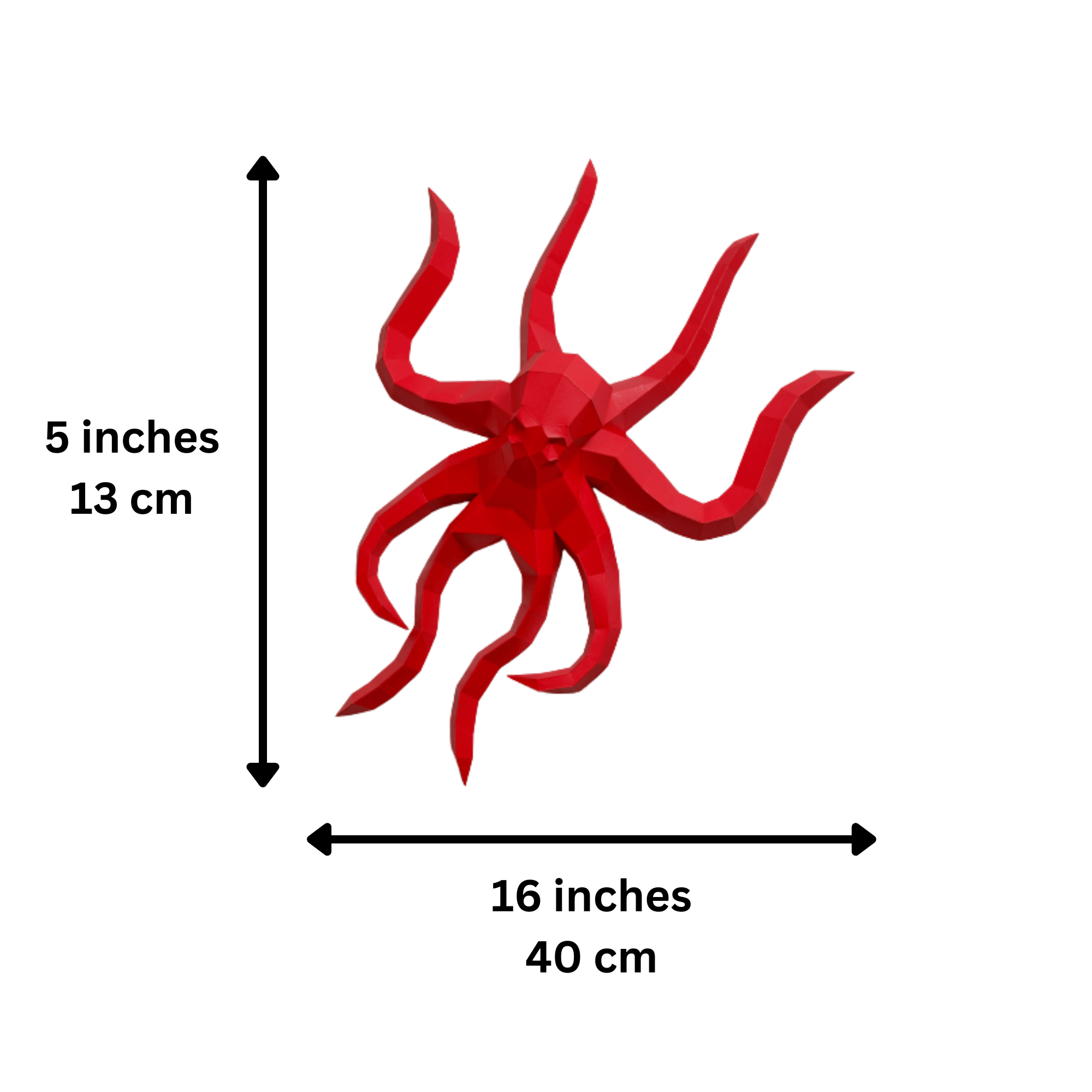 PAPERCRAFT WORLD - Wholesale Wall Accent - Octopus PaperCraft Origami Wall Art, 3D Wall Art7