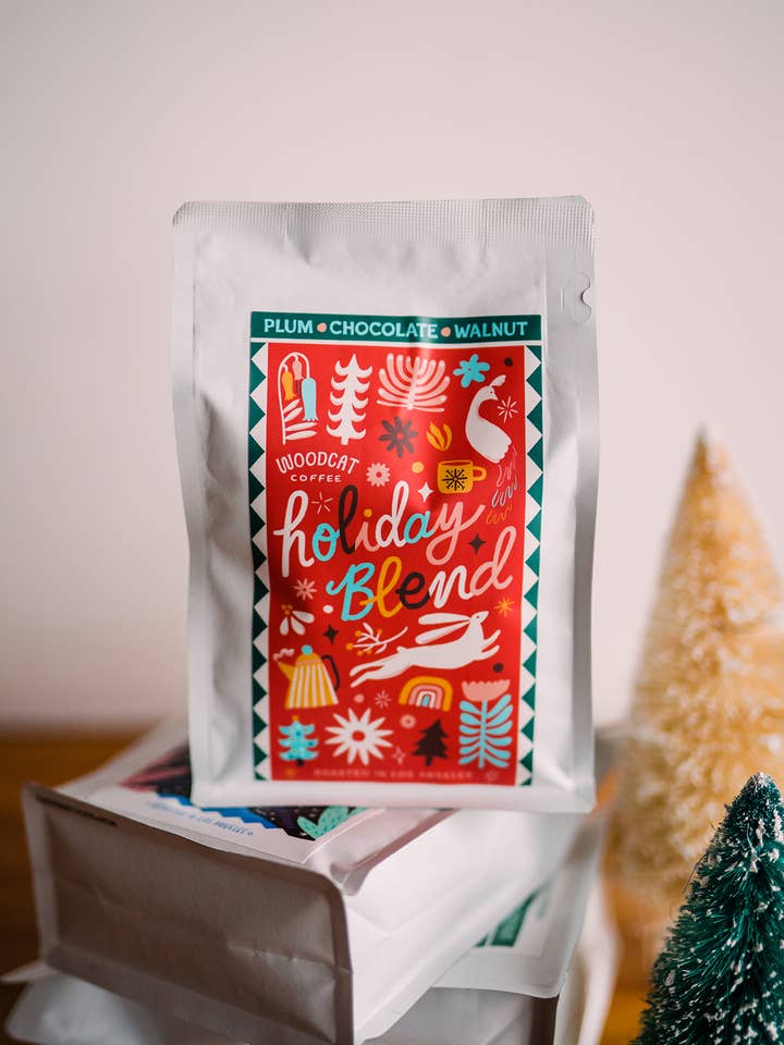Holiday Blend – Seasonal Coffee for wholesale by Woodcat Coffee