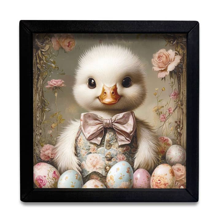 Cadre en boîte d'œufs de canard HMK1112 pour la vente par JanMichaels Art & Home