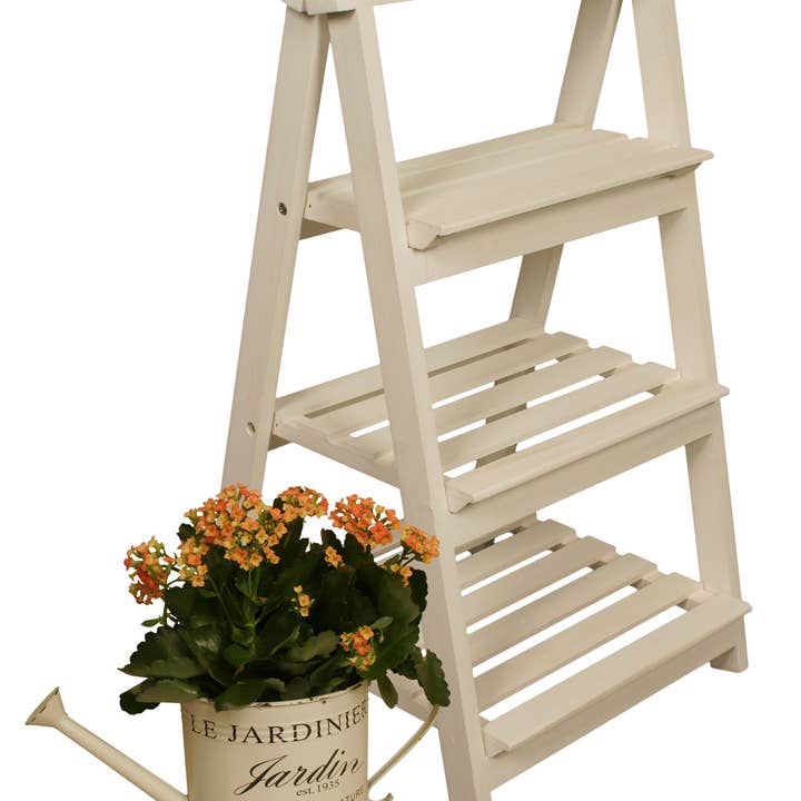 WALD IMPORTS - Wholesale Plant Pot Stand - Display 3 Tiered Garden Ladder