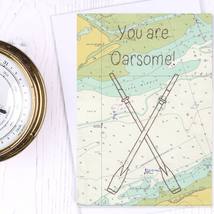 You are Oarsome Greetings Card for wholesale by NaviStitch