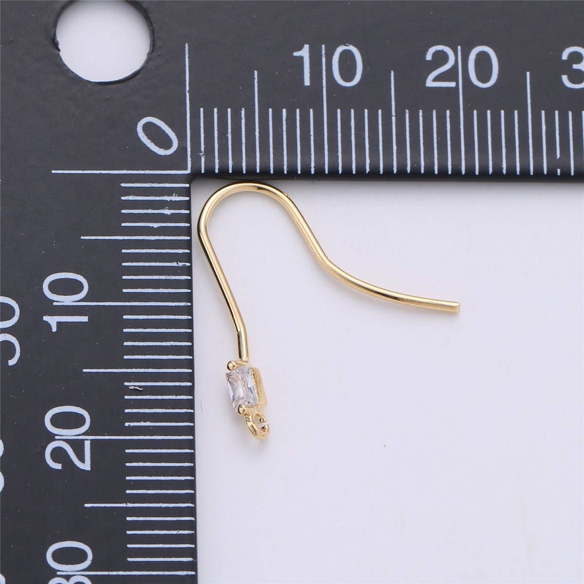 Aim Eternal – wholesale Craft supplies – Ear Hooks1 Pair 14k Gold Filled Ear Wires with Open Link for Charm, Handmade Earring Findings, Gold Earwires, DIY Jewelry Supply Component K-1911