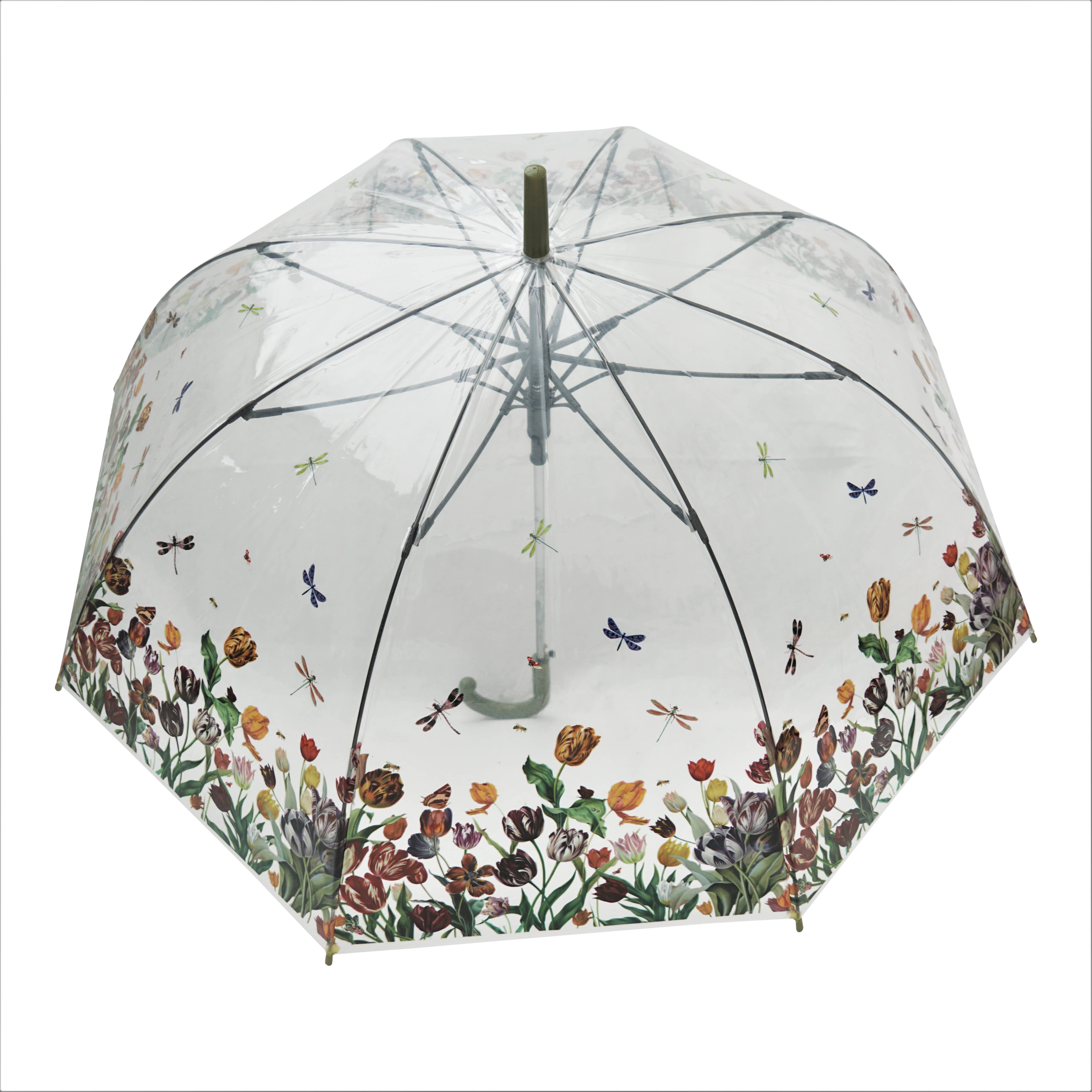 Multiple Colours Tulips Transparent Umbrella for wholesale on Faire1