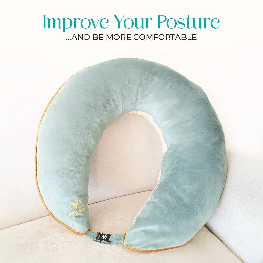 Valari - Wholesale Chair Cushion - Premium Velvet - Sage/Yellow1