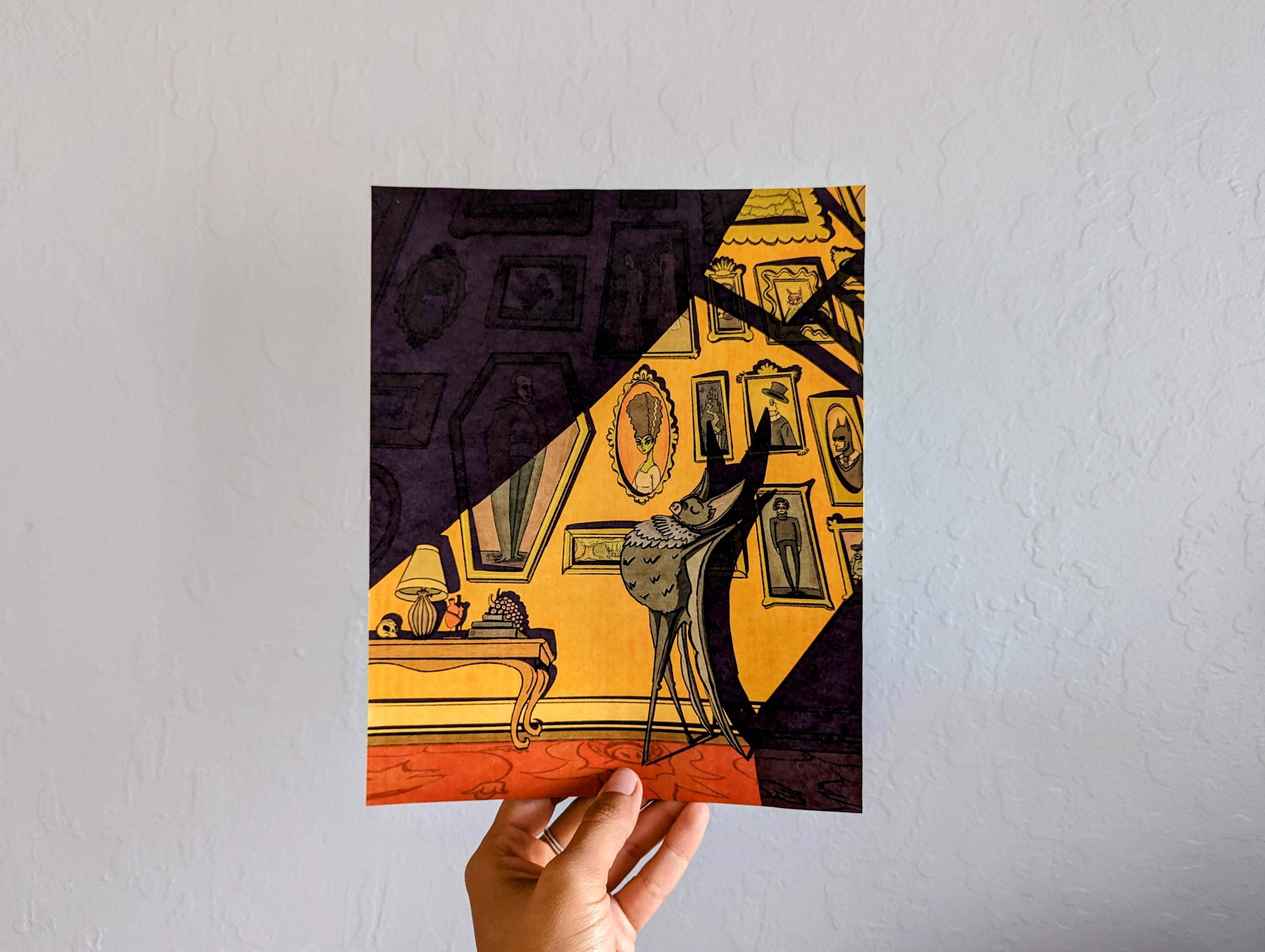 Ham Eye Am - Wholesale Art Print - Sassy Vampire Bat Gallery Wall Art | 5x7 or 8x10 Prints 2