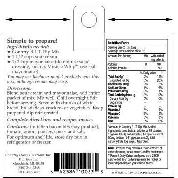 Country Home Creations - Wholesale Retailer Display - Food & Drink - Hangtabs (1 sheet of 36 tabs)2