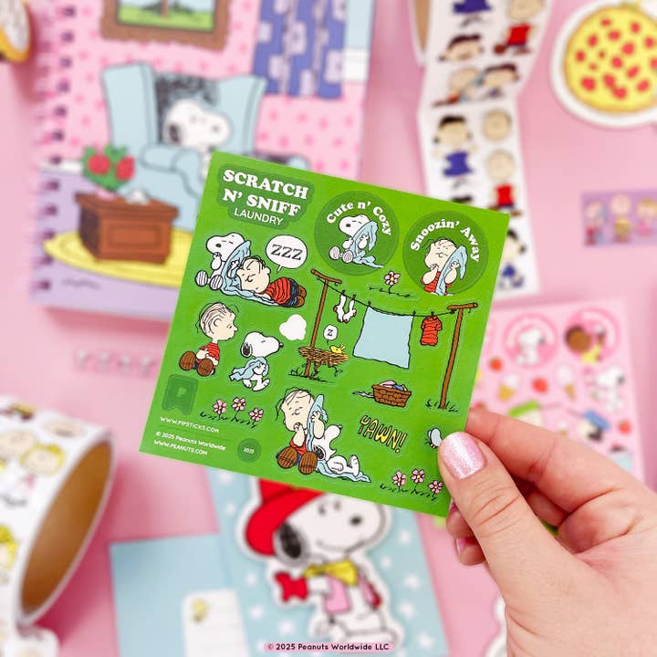 Pipsticks - Wholesale Sticker - Peanuts Laundry Day Scratch 'n Sniff (2ct)
