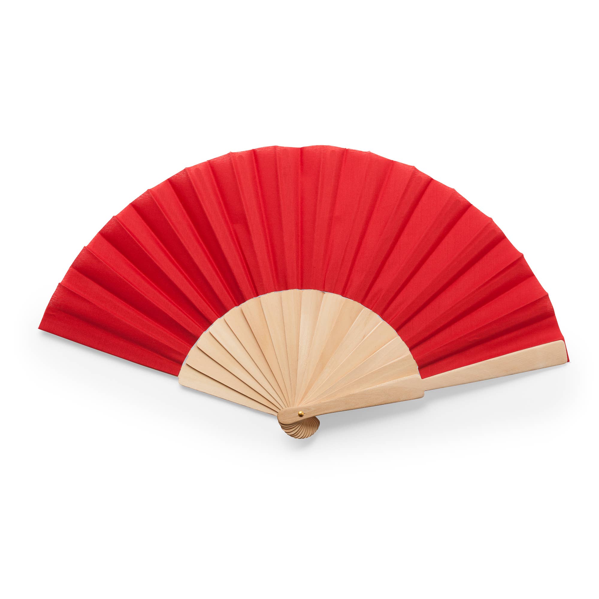 eBuyGB Craft Blanks – wholesale Handheld folding fan – Wood & Polyester Nature Fan 190T Fabric Ribs9