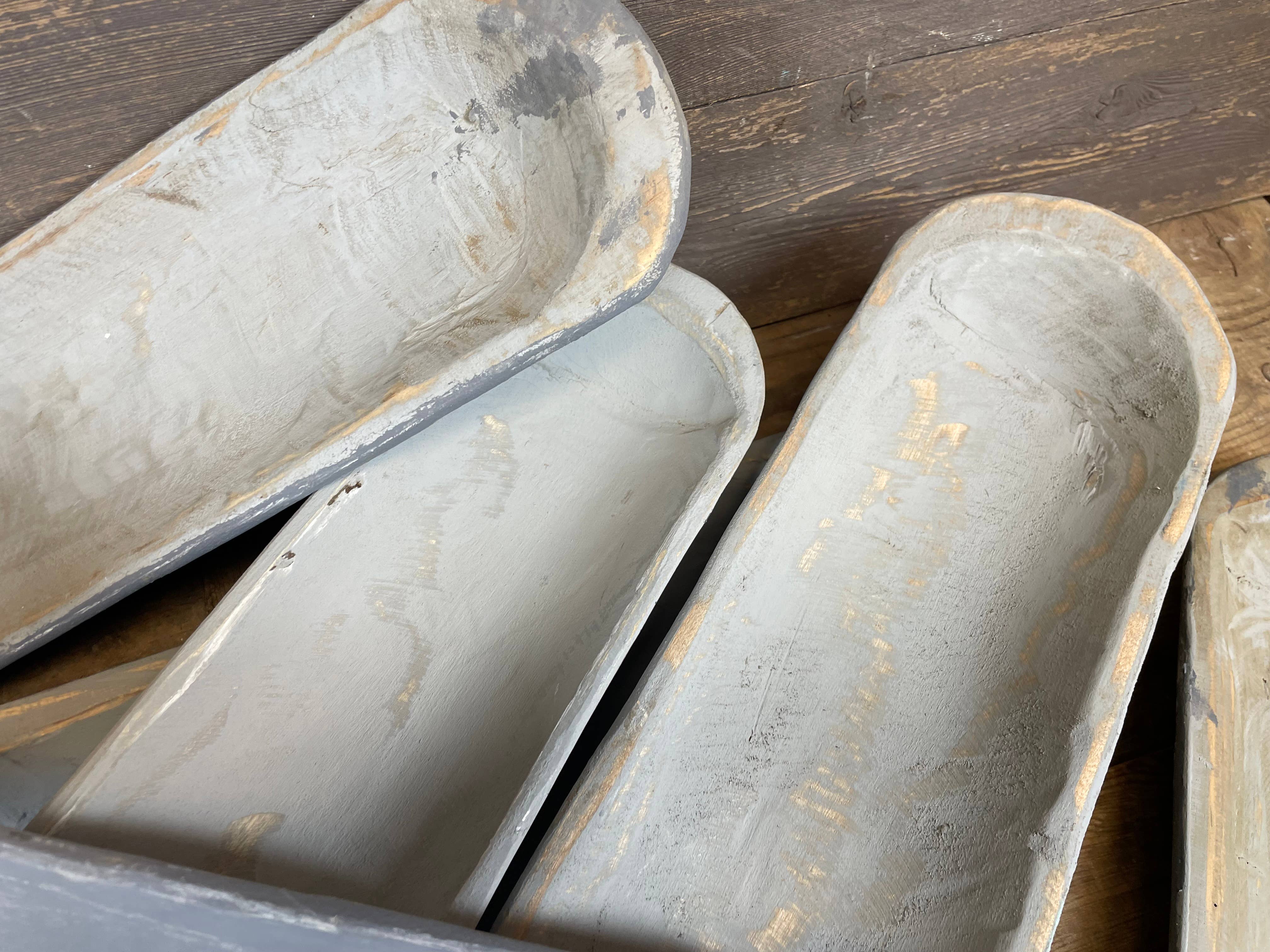 My Amigos Imports - Wholesale Decorative Plate/Dish/Bowl - Baguette-Bowl-ER-Home Decor #2-Sm Baguette-Shallow-Gray #81