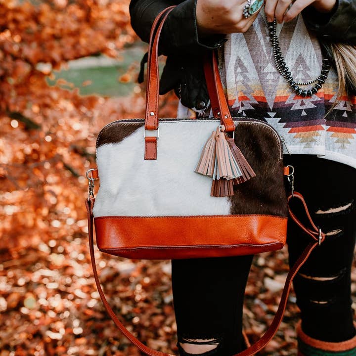 Cowhide Shoulder Bag for wholesale by Virginia Handbags