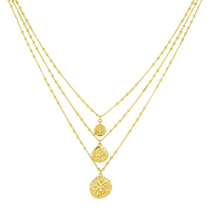 Collier à pièces en or Roma pour la vente par Ashiana London