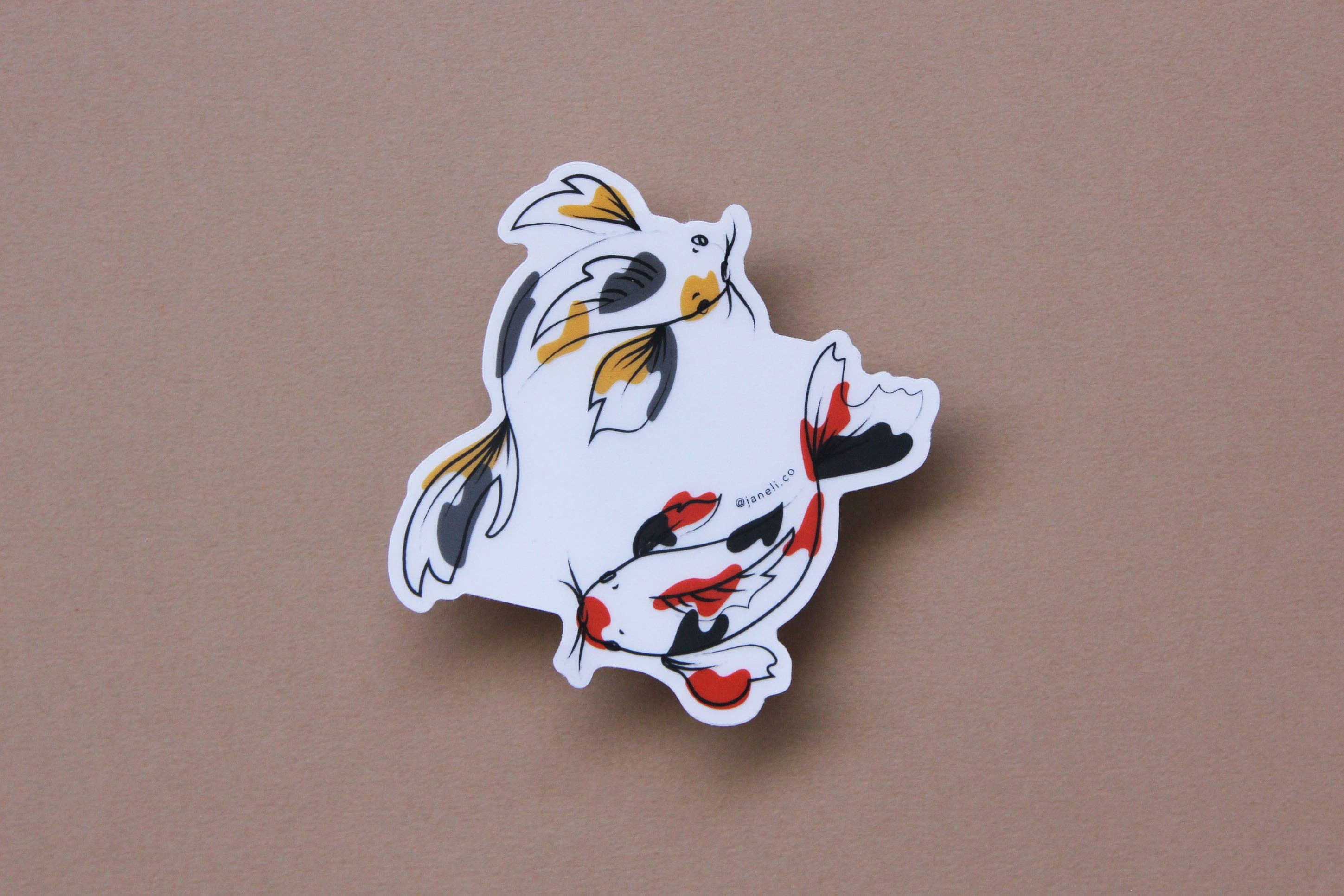 JaneLi.Co – wholesale Sticker – Koi Sticker (Clear)