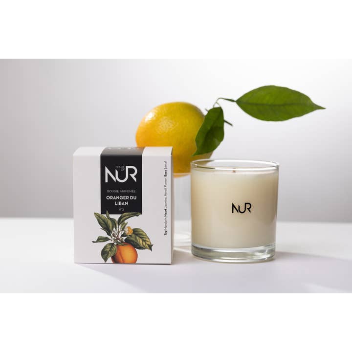 Oranger Du Liban No.3/Graphic Collection Candle for wholesale by House Of Nur LLC.