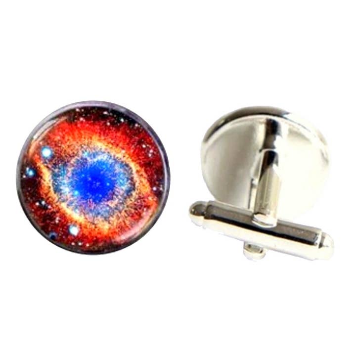 Bassin And Brown - Vendita all'ingrosso Gemelli - Gemelli Ring Nebula Cabachon - Arancione e Blu