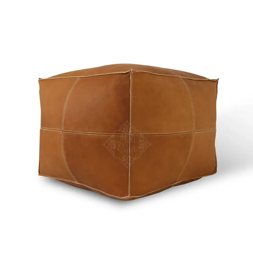 Melecraft - Wholesale Ottoman - Handmade Furniture | CowHide Leather OttomanTable-Unstuffed13