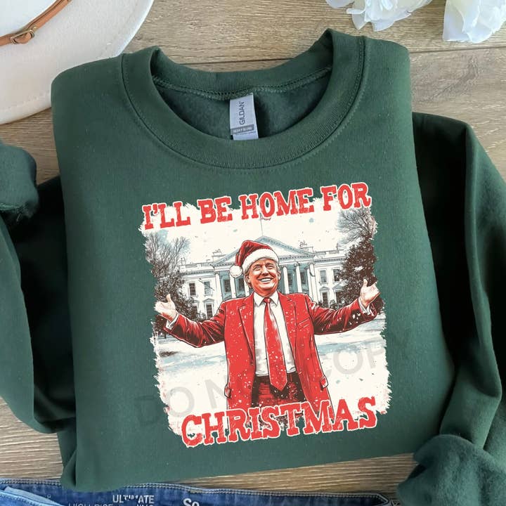 Home For Christmas Crewneck para venta al por mayor de Simply Southern Boutique