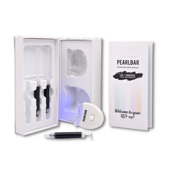 PearlBar LED & Charcoal Teeth Whitening Kit for wholesale by PearlBar