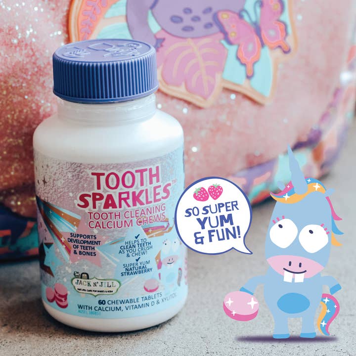 Jack N' Jill Kids - Wholesale Oral Supplement/Vitamin - Tooth Sparkles 60 pack - Tooth Cleaning chews