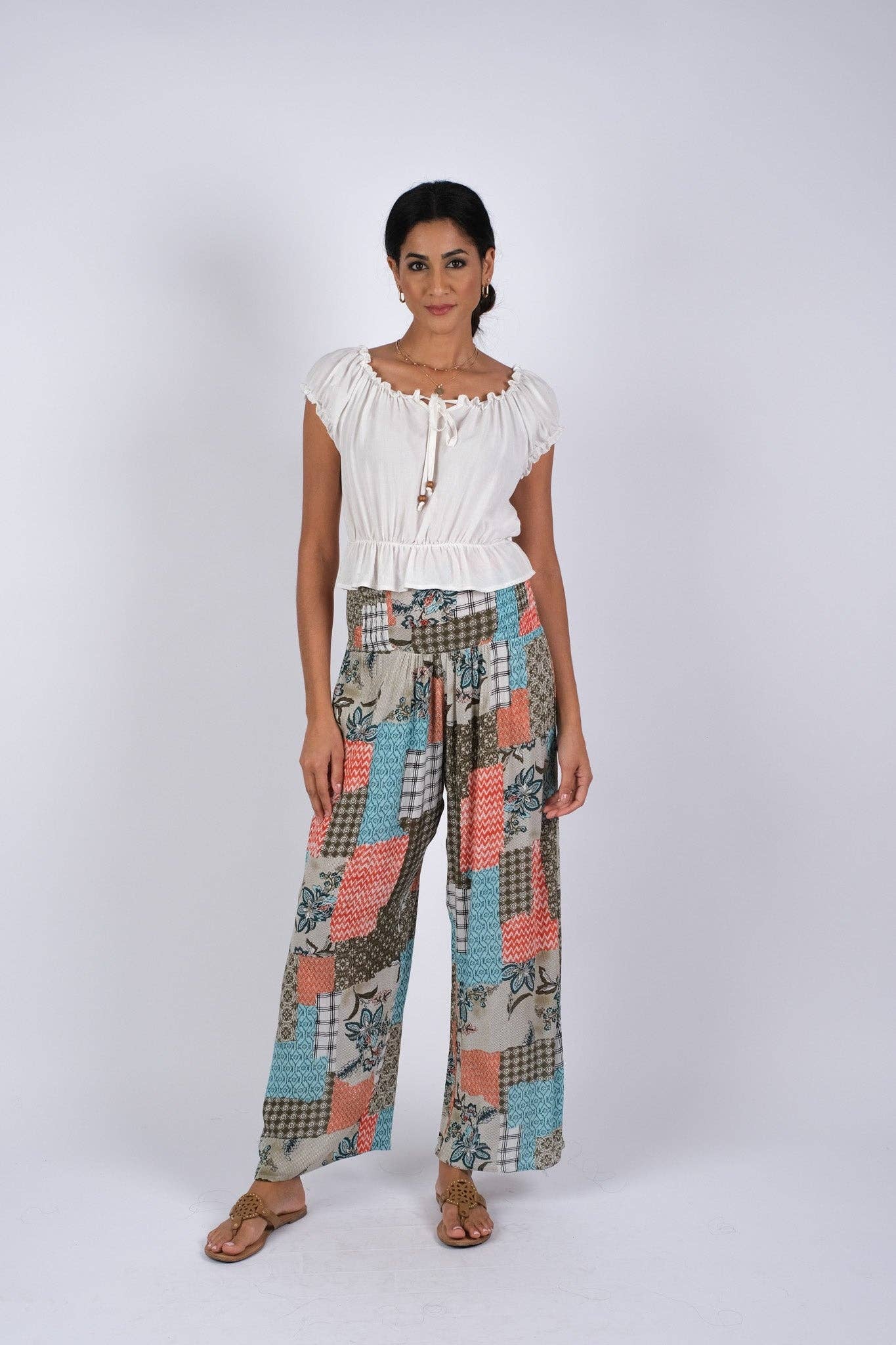 Sacred Threads - Wholesale Pants - Women's - Bohemian Blockprint Bliss Pants1