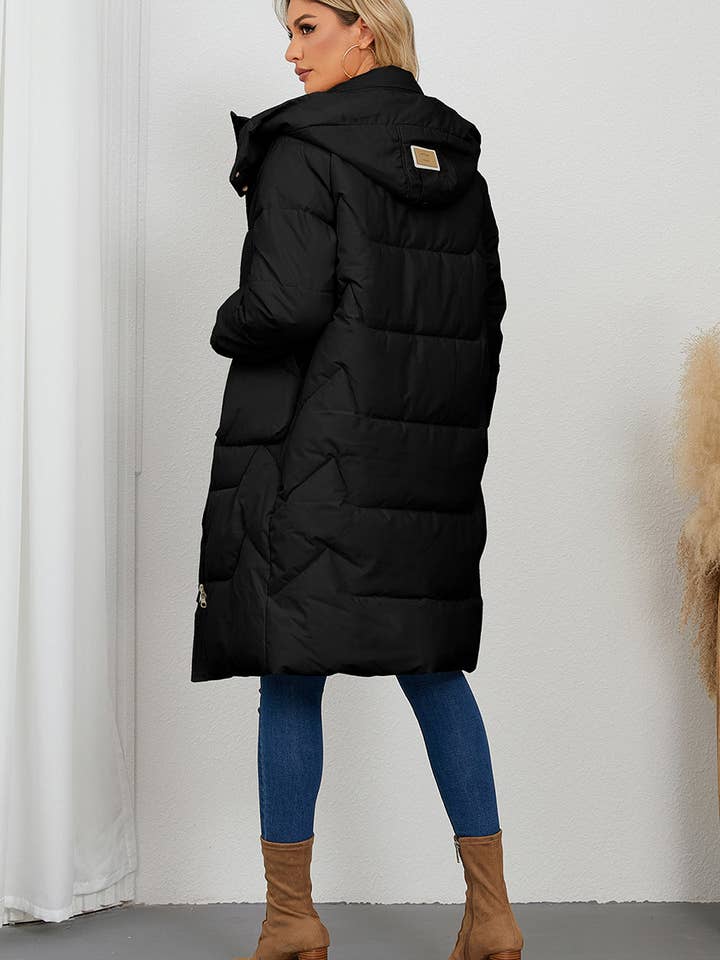 Aria Romance - Wholesale Coat - Women's - Quilted Longline Puffer Coat2
