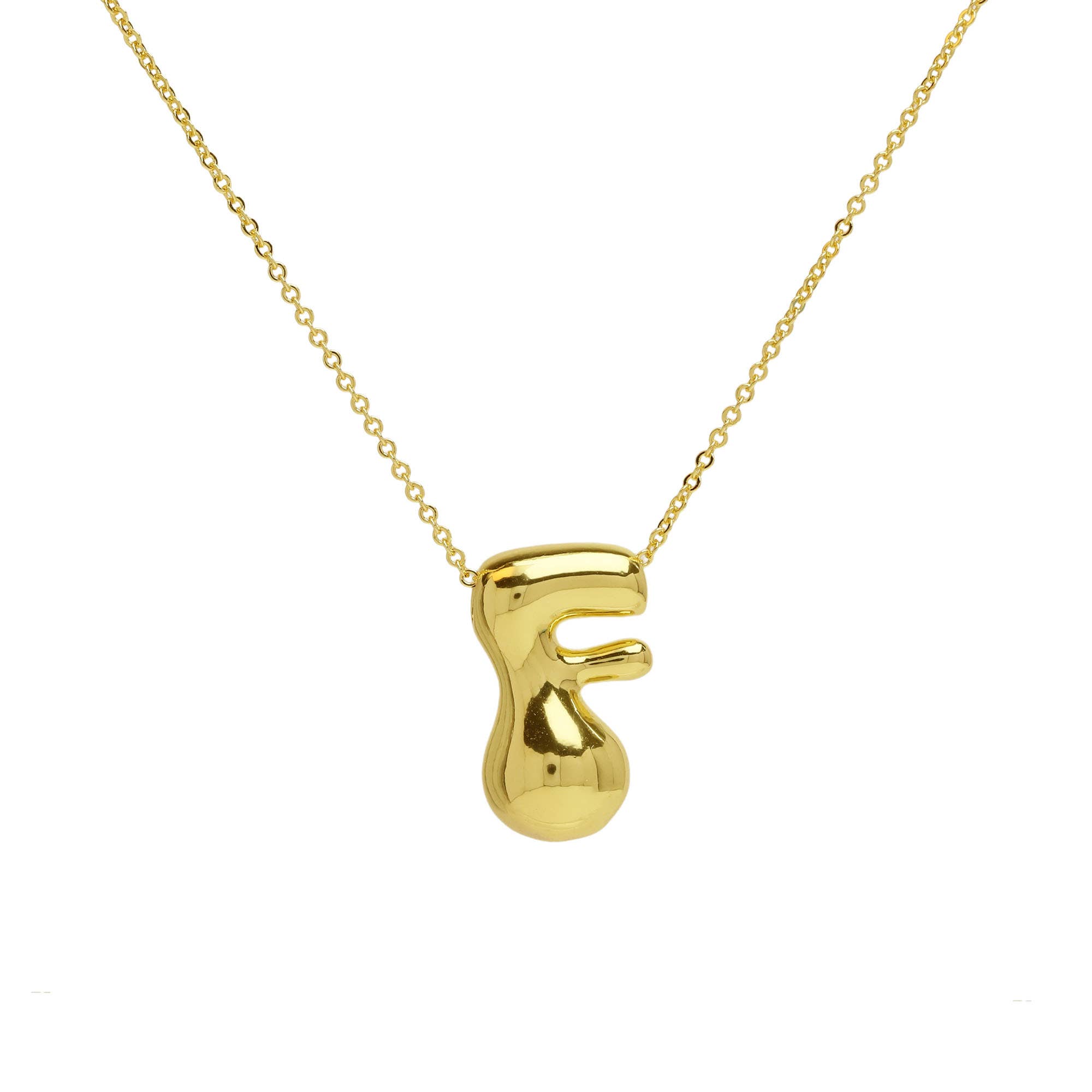 Savvy Bling – wholesale Pendant/charm necklace – Initial Waterdrop 18K Gold Necklace64
