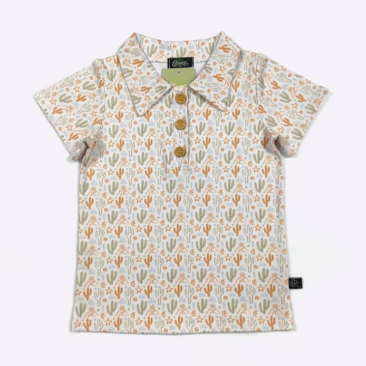 Cactus Cove Boy Collar Shirt for wholesale by Clover Cottage