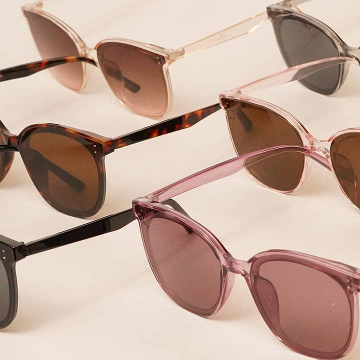 ASSORTED COLOR Oversized Butterfly Gradient Sunglasses for wholesale on Faire