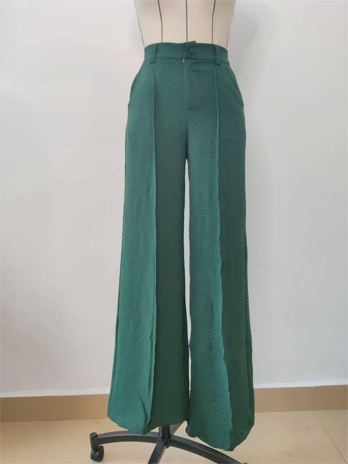 Rosa Clothing - Wholesale Pants - Women's - Office trousers wide-leg extra long suit pants1